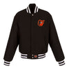 Baltimore Orioles JH Design Women's Embroidered Logo All-Wool Jacket