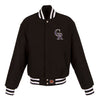 Colorado Rockies JH Design Women's Embroidered Logo All-Wool Jacket
