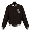 Chicago White Sox JH Design Women's Embroidered Logo All-Wool Jacket