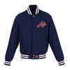 Atlanta Braves JH Design Women's Embroidered Logo All-Wool Jacket