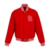 St. Louis Cardinals JH Design Women's Embroidered Logo All-Wool Jacket