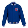 Chicago Cubs JH Design Women's Embroidered Logo All-Wool Jacket