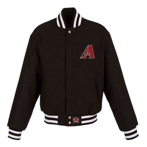 Arizona Diamondbacks JH Design Women's Embroidered Logo All-Wool Jacket