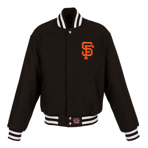 San Francisco Giants JH Design Women's Embroidered Logo All-Wool Jacket