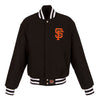 San Francisco Giants JH Design Women's Embroidered Logo All-Wool Jacket