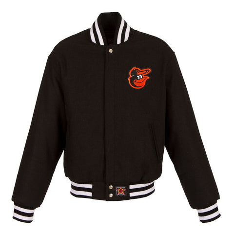 Baltimore Orioles JH Design Women's Embroidered Logo All-Wool Jacket