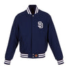 San Diego Padres JH Design Women's Embroidered Logo All-Wool Jacket
