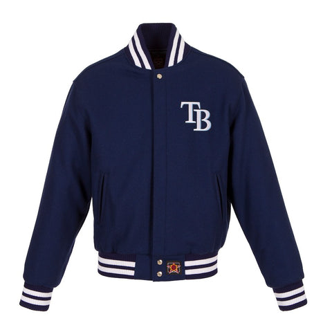 Tampa Bay Rays JH Design Women's Embroidered Logo All-Wool Jacket