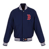 Boston Red Sox JH Design Women's Embroidered Logo All-Wool Jacket