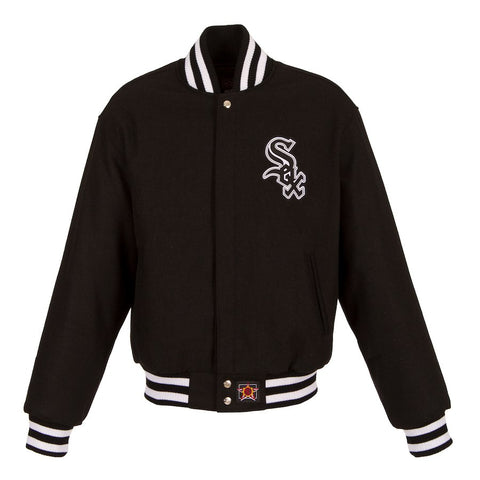 Chicago White Sox JH Design Women's Embroidered Logo All-Wool Jacket
