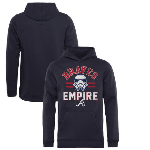 Atlanta Braves   Youth MLB Star Wars Empire Pullover Hoodie