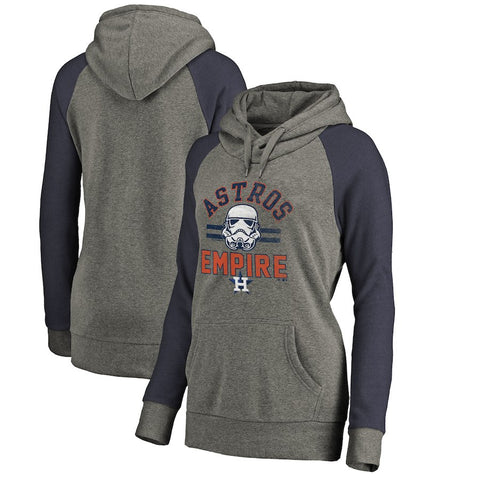 Houston Astros   Women's MLB Star Wars Empire Tri-Blend Pullover Hoodie