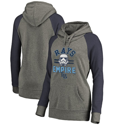 Tampa Bay Rays   Women's MLB Star Wars Empire Tri-Blend Pullover Hoodie