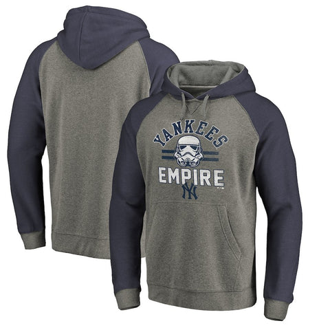 New York Yankees   MLB Star Wars Empire Tri-Blend Pullover Hoodie