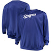 Los Angeles Dodgers Majestic Big & Tall Poly Fleece Crew Neck Sweatshirt - Royal