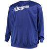 Los Angeles Dodgers Majestic Big & Tall Poly Fleece Crew Neck Sweatshirt - Royal
