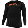 San Francisco Giants Majestic Big & Tall Poly Fleece Crew Neck Sweatshirt - Black