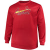 St. Louis Cardinals Majestic Big & Tall Poly Fleece Crew Neck Sweatshirt - Red