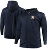 Houston Astros Majestic Big & Tall Full-Zip Poly Fleece Hoodie - Navy