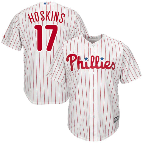 Rhys Hoskins Philadelphia Phillies Majestic Home Official Cool Base Player Jersey