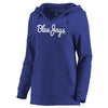 Toronto Blue Jays Let Loose by RNL Women's Audible V-Neck Tri-Blend Pullover Hoodie - Royal
