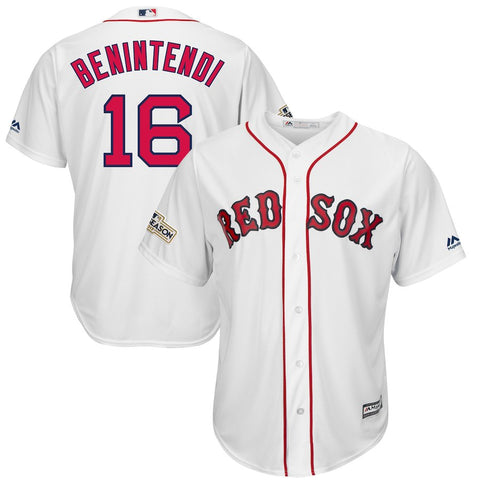Andrew Benintendi Boston Red Sox Majestic 2017 Postseason Cool Base Player Jersey