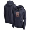Detroit Tigers   Women's Static Logo Pullover Hoodie - Navy
