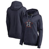 Houston Astros   Women's Static Logo Pullover Hoodie - Navy