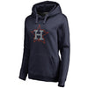 Houston Astros   Women's Static Logo Pullover Hoodie - Navy