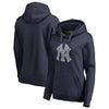 New York Yankees   Women's Static Logo Pullover Hoodie - Navy