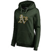 Oakland Athletics   Women's Static Logo Pullover Hoodie - Green