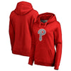Philadelphia Phillies   Women's Static Logo Pullover Hoodie - Red