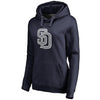 San Diego Padres   Women's Static Logo Pullover Hoodie - Navy