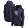 Tampa Bay Rays   Women's Static Logo Pullover Hoodie - Navy
