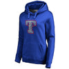 Texas Rangers   Women's Static Logo Pullover Hoodie - Royal