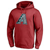 Arizona Diamondbacks   Static Logo Pullover Hoodie - Red