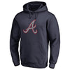 Atlanta Braves   Static Logo Pullover Hoodie - Navy