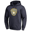 Milwaukee Brewers   Static Logo Pullover Hoodie - Navy
