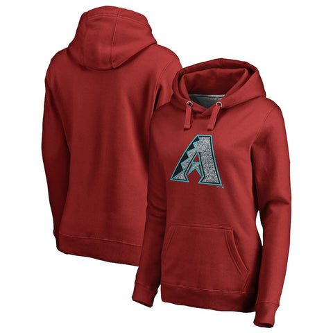 Arizona Diamondbacks   Women's Static Logo Pullover Hoodie - Red