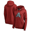 Arizona Diamondbacks   Women's Static Logo Pullover Hoodie - Red
