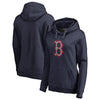 Boston Red Sox   Women's Static Logo Pullover Hoodie - Navy
