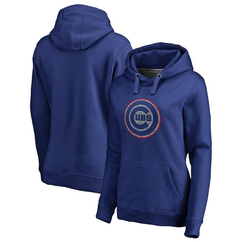 Chicago Cubs   Women's Static Logo Pullover Hoodie - Royal