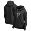 Pittsburgh Pirates   Women's Static Logo Pullover Hoodie - Black