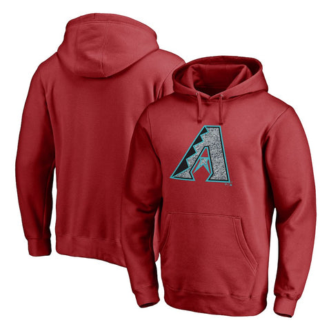 Arizona Diamondbacks   Static Logo Pullover Hoodie - Red