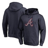 Atlanta Braves   Static Logo Pullover Hoodie - Navy