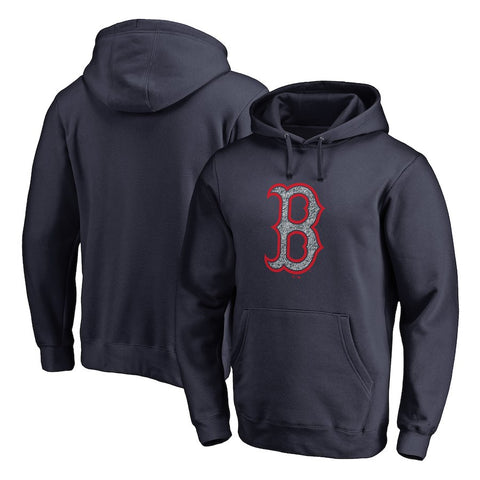 Boston Red Sox   Static Logo Pullover Hoodie - Navy