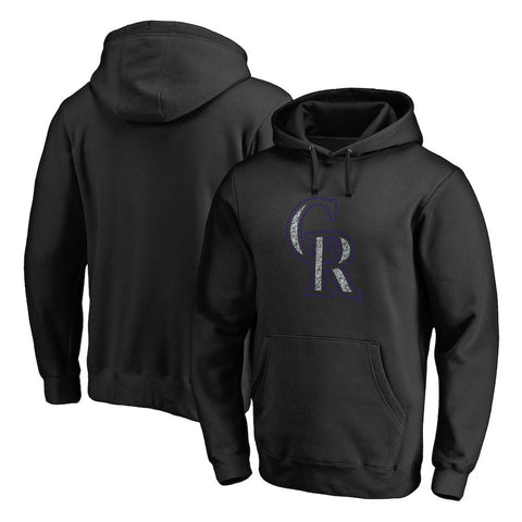 Colorado Rockies   Static Logo Pullover Hoodie - Black