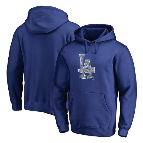 Los Angeles Dodgers   Static Logo Pullover Hoodie - Royal