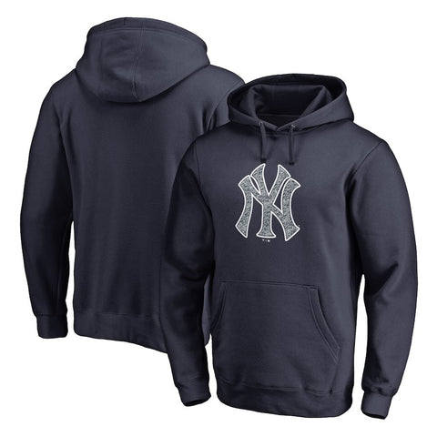 New York Yankees   Static Logo Pullover Hoodie - Navy
