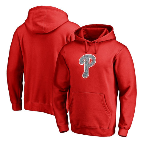 Philadelphia Phillies   Static Logo Pullover Hoodie - Red